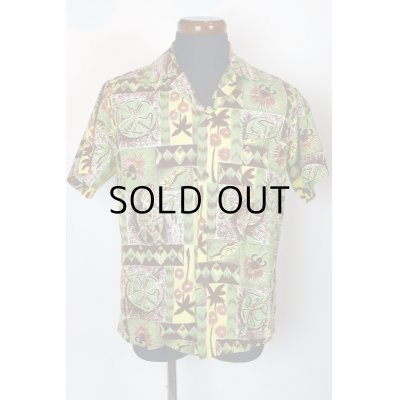 画像1: 50'S "The kahala" VINTAGE S/S COTTON ALOHA SHIRTS