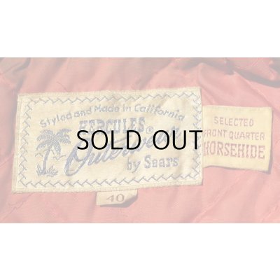 画像4: 50'S "HERCULES" VINTAGE LEATHER JKT/SIZE:40