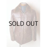 50'S "WINDWARD" VINTAGE LEATHER CAR COAT