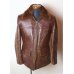 画像1: 50'S "WINDWARD" VINTAGE LEATHER CAR COAT (1)