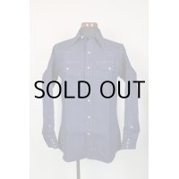 70~80'S NEW OLD STOCK! "BB BRAND"VINTAGE DENIM WESTERN SHIRTS/SIZE:15