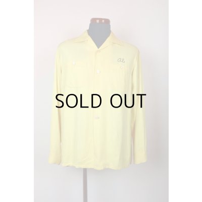 画像3: 50'S "Crown Prince" VINTAGE L/S RAYON SHIRTS