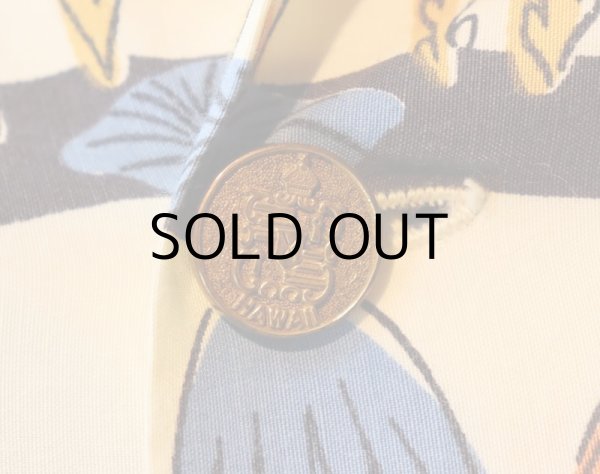 画像3: 50'S "kAHANAMOKU" VINTAGE S/S RAYON ALOHA SHIRTS (3)