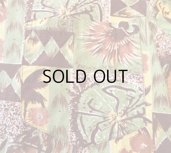 画像4: 50'S "The kahala" VINTAGE S/S COTTON ALOHA SHIRTS (4)