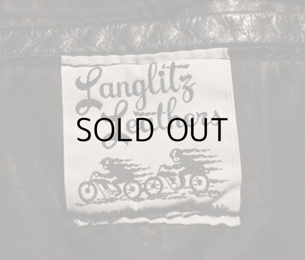 画像2: 60〜70'S "Langlitz Leathers -COSSACK COLUMBIA"VINTAGE RIDERS JKT (2)