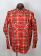 画像1: NEW OLD STOCK! 70'S "5 BROTHER"VINTAGE FLANNEL SHIRTS/ SIZE:15 (1)