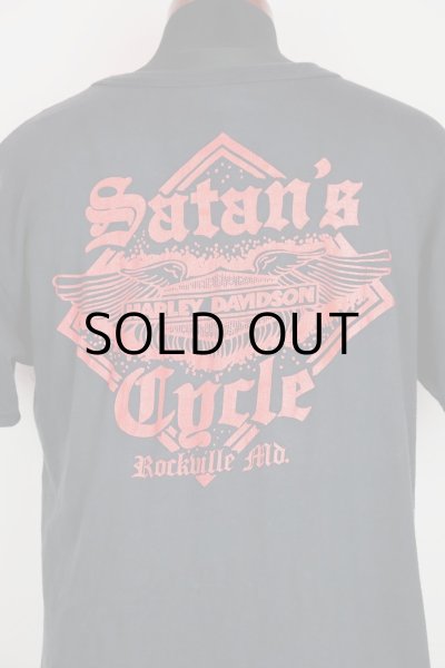 画像2: 70~80'S "Satan's Cycle" VINTAGE HARLEY-DAVIDSON T-SHIRTS/SIZE:XL (2)