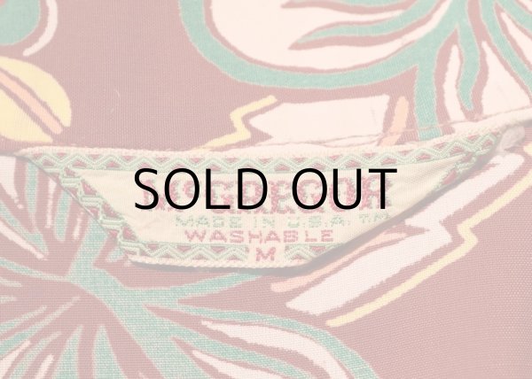 画像2: 50'S〜 "McGREGOR" VINTAGE S/S RAYON SHIRTS/SIZE:M  (2)