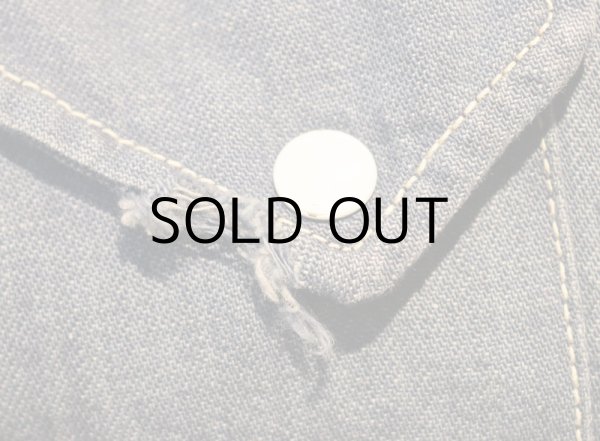 画像7: 50'S~  "ROEBUCKS" VINTAGE DENIM WESTERN SHIRTS (7)