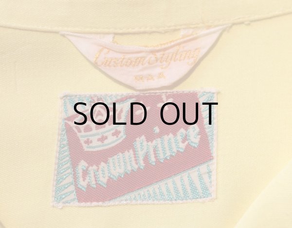 画像4: 50'S "Crown Prince" VINTAGE L/S RAYON SHIRTS (4)